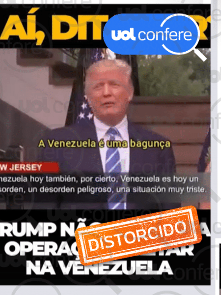 13.nov.2024 - Publicações usam falas antigas de Trump sobre a Venezuela como se fossem atuais