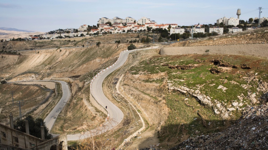 Foto de arquivo mostra Ma"ale Adumim, um assentamento israelense na Cisjordânia - Dan Balilty/The New York Times