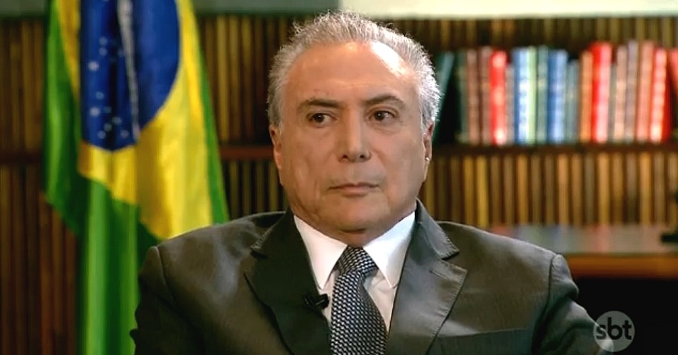 Resultado de imagem para Temer sbt brasil