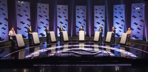 19.set.2018 - Debate promovido pelo UOL, Folha e SBT com os candidatos ao governo de São Paulo