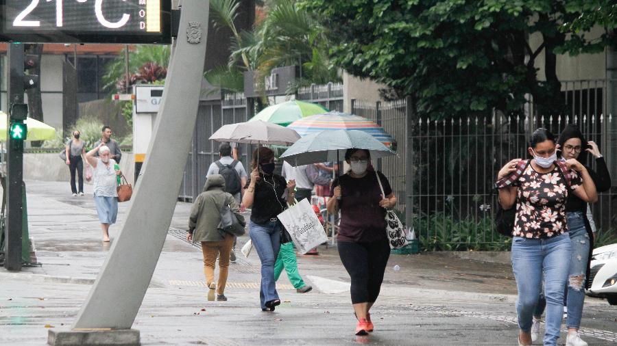 Pedestres na Avenida Paulista na manhã desta quinta-feira - FÁBIO VIEIRA/ESTADÃO CONTEÚDO