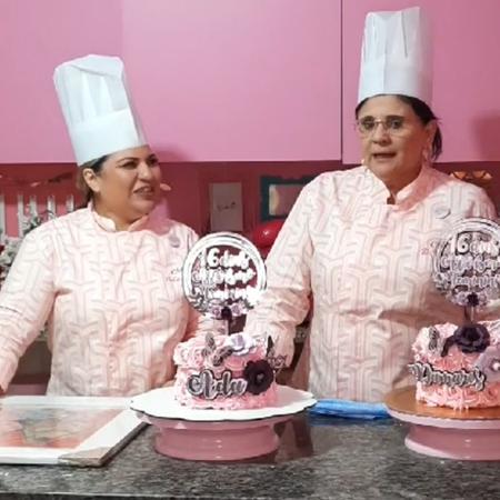  Damares fez bolo para o presidente Jair Bolsonaro - Reprodução