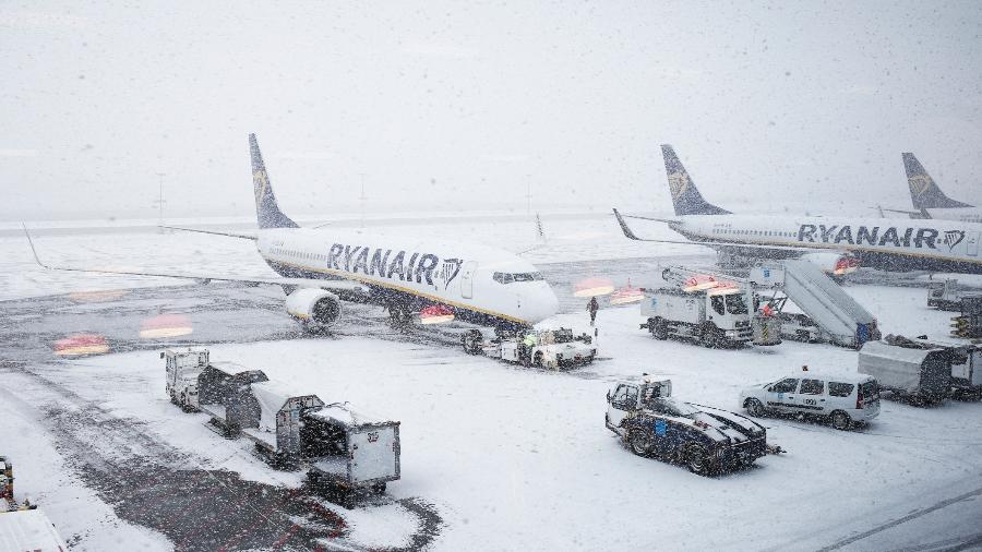 Passageira fez relato sobre voos da Ryanair, no Aeroporto de Dublin, na Irlanda, pelo TikTok. - Alexandros Michailidis/Getty Images