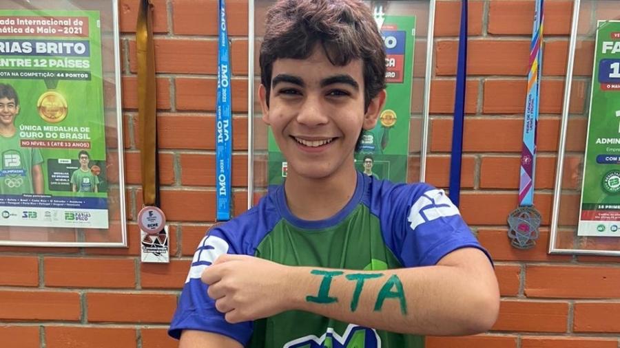 Caio Temponi é o estudante mais jovem já aprovado no ITA - Arquivo pessoal