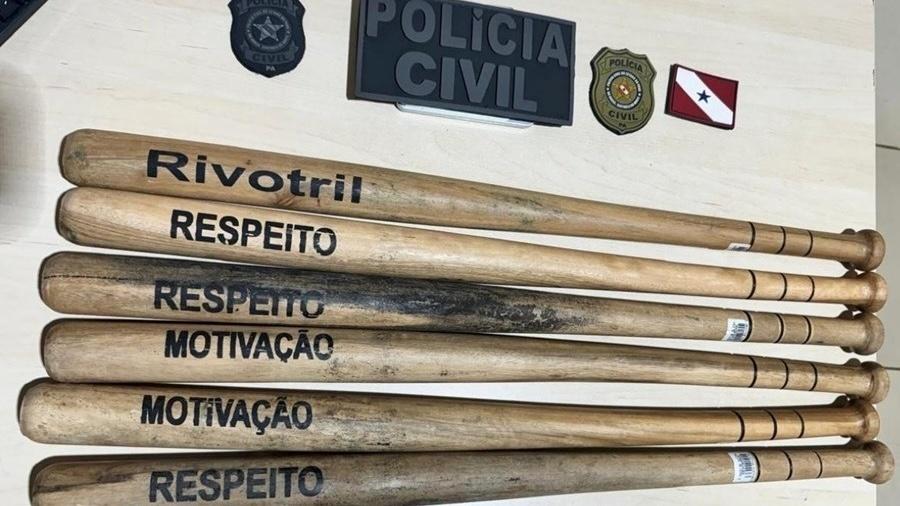 Porretes apreendidos pela polícia paraense 