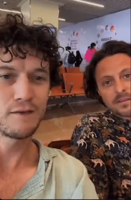 12jun2025 - Fiongal Greenlaw e Jamie Meek em vdeo publicado nas redes sociais da The Wellness Foundry