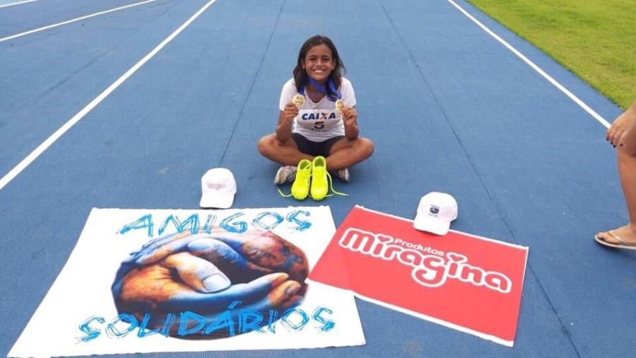 Verônica da Silva Menezes, 14, morreu no Acre; ela era uma promessa do atletismo - Reprodução/ Facebook PASO - Projeto Amigos Solidários