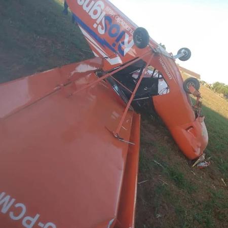 Duas pessoas ficaram feridas após queda de avião monomotor em SC - Corpo de Bombeiros Voluntários de Lontras