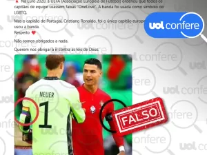 Cristiano Ronaldo não se recusou a usar faixa One Love na Eurocopa de 2020