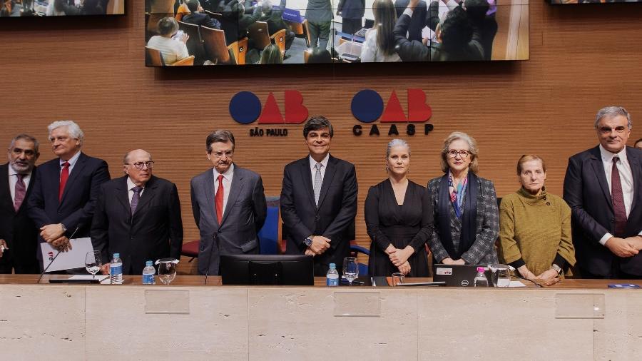 Mesa com os integrantes da Comissão de Estudos para a Reforma do Judiciário - Matheus Sales/OAB-SP