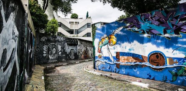 No coração do parque está o Beco do Batman, reduto do grafite em São Paulo - Lucas Lima/UOL