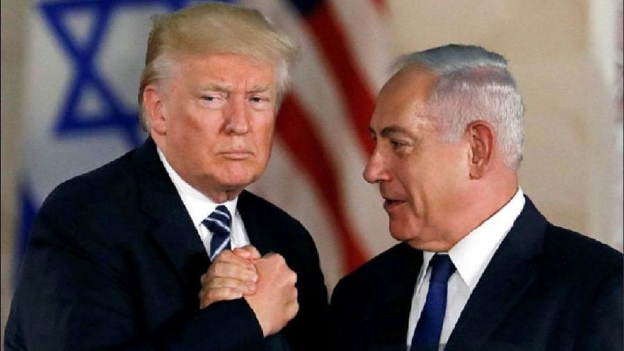 O presidente dos EUA Donald Trump e o primeiro-minisiro de Israel, Netanyahu; norte-americano ajudou em acordo de paz com Emirados Árabes - Reuters