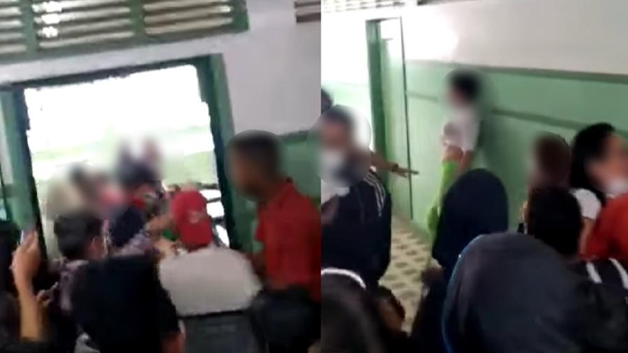Vídeo que circula nas redes sociais mostra briga generalizada em escola estadual de SP - Reprodução/Facebook