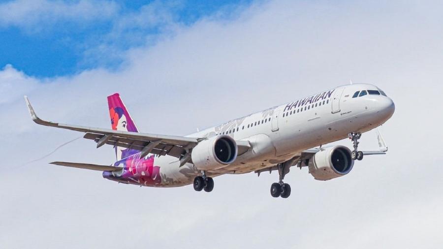 Incidente ocorreu durante voo da Hawaiian Airlines para Honolulu - Reprodução/Instagram