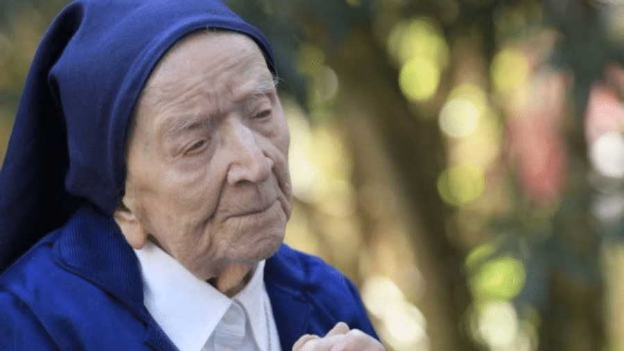 Irmã André morreu em sua casa de repouso, em Toulon, aos 118 anos - GETTY IMAGES