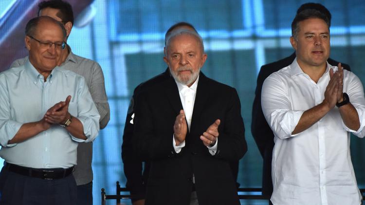 Presidente Lula participa de evento de inauguração de obras viárias em Guarulhos, ao lado do vice-presidente, Geraldo Alckmin