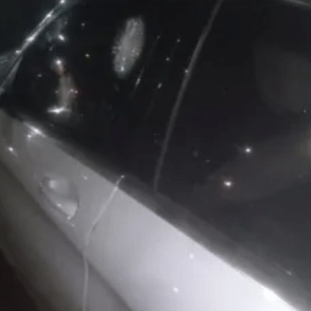 Carro blindado onde estava ex-presidente do PRTB foi baleado nesta quinta-feira (10) em Brasília - Redes sociais