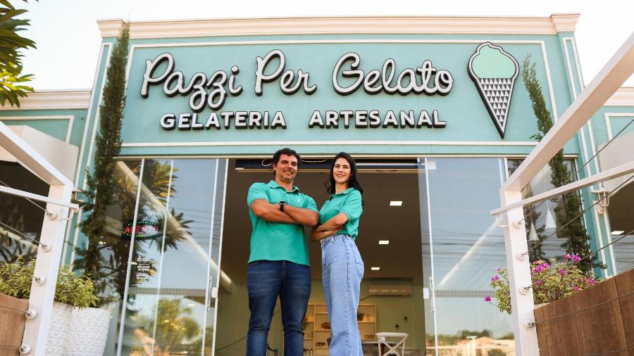 Vitor Teixeira e Cecília Lovato criaram a Pazzi Per Gelato em 2016