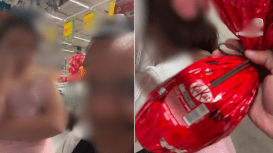 Pai conta para a filha que coelho da Páscoa não existe e grava reação enquanto ela chora - Reprodução/X