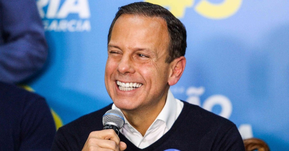 João Doria (PSDB) se pronuncia após resultado do primeiro turno da eleição ao governo de São Paulo