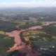 25.jan.2019 - Imagem aérea da lama que se espalhou pela região de Brumadinho (MG) após rompimento uma barragem da mineradora Vale - Arcanjo Major Carla/Divulgação