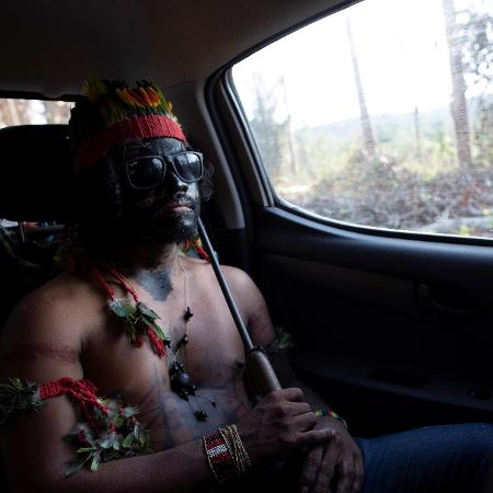 10.set.2019 - Índio Guajajara, "guardião da floresta", busca por madeireiros ilegais perto da cidade de Amarante, no Maranhão - Ueslei Marcelino/Reuters