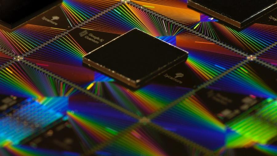 Sycamore, chip do computador quântico do Google - Divulgação