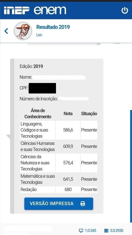 Enem Resultado Notas S O Divulgadas Saiba Como Consultar