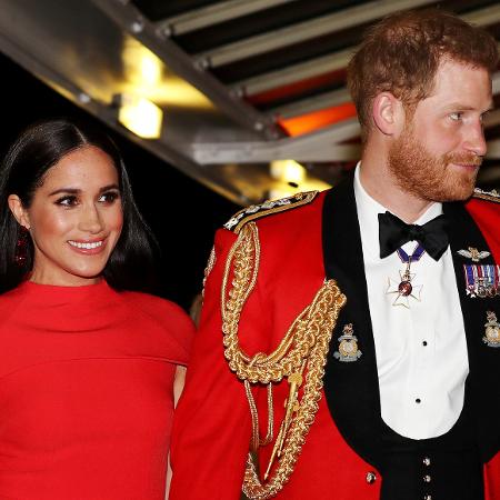 Príncipe britânico Harry e sua esposa Meghan em Londres - 