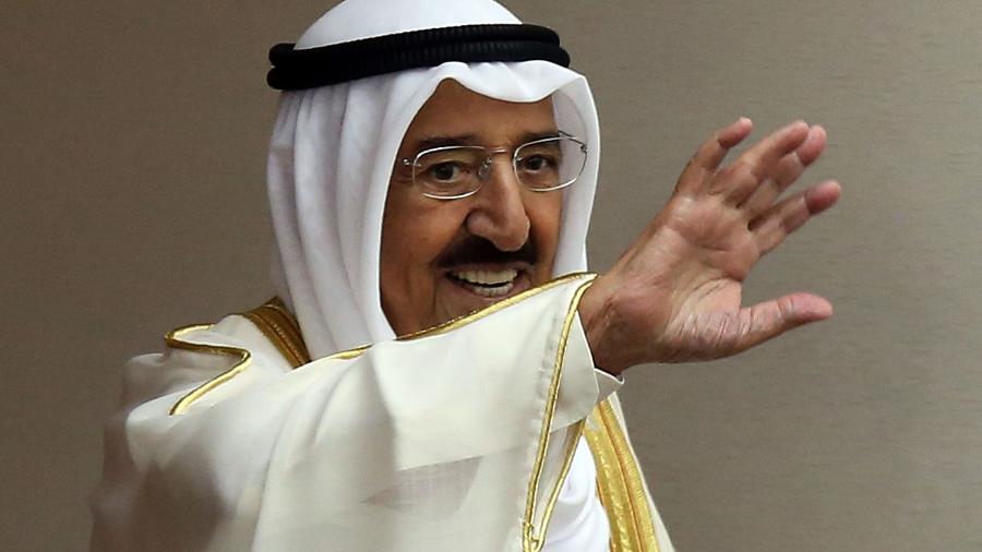O Emir do Kuwait, xeque Sabah al-Ahmad al-Sabah, em foto de 2018  - YASSER AL-ZAYYAT/AFP