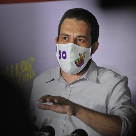 15.nov.2020 - Boulos voltou a criticar a fala de seu adversário no segundo turno, Bruno Covas (PSDB), que o qualificou como radical - Reinaldo Canato/UOL