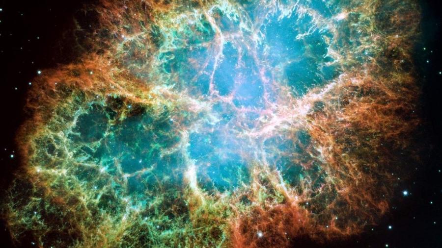Nebulosa de Caranguejo é uma combinação de várias imagens - Divulgação/NASA