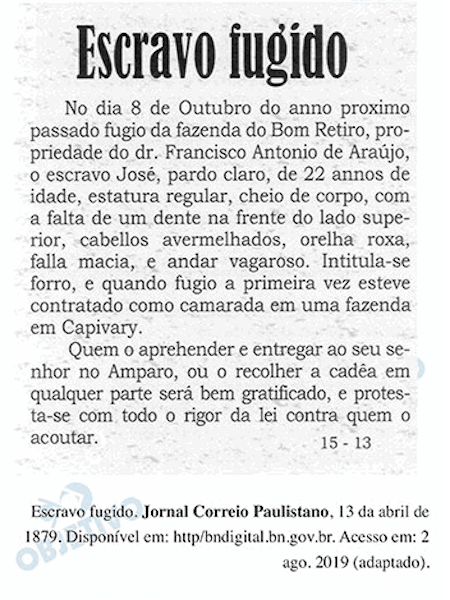 Questão do Enem 2021 abordava as estratégias de resistência usadas por escravizados - Reprodução/Enem