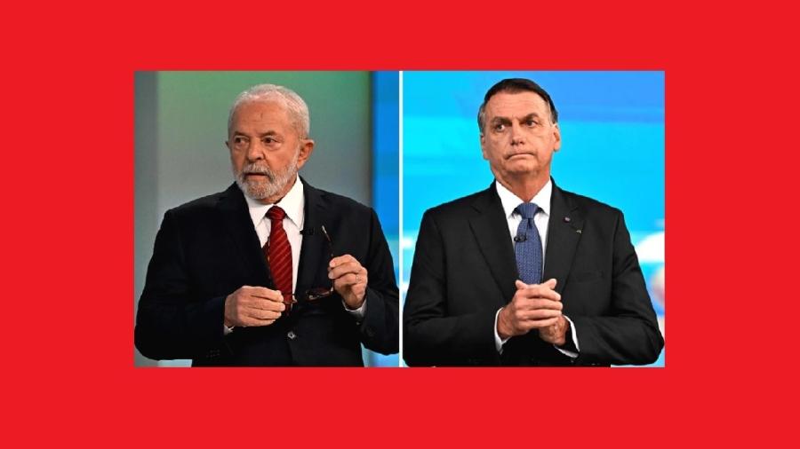 Lula e Bolsonaro em dia de debate na Globo: ex-presidente vence o confronto. O proximo embate será nas urnas, no domingo - Mauro Pimentel/AFP
