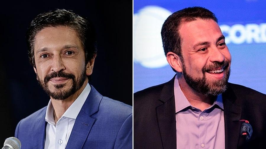 Ricardo Nunes (MDB) e Guilherme Boulos (PSOL) vão disputar o segundo turno em São Paulo - Montagem UOL