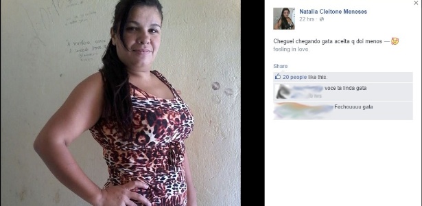 Detenta Natália Ferreira de Souza publica em rede social fotos de dentro do presídio agrícola Doutor Mário Negócio, em Mossoró (RN) - Reprodução/Facebook