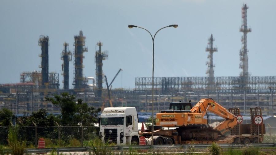 Obras da Petrobras no Comperj, no Rio de Janeiro