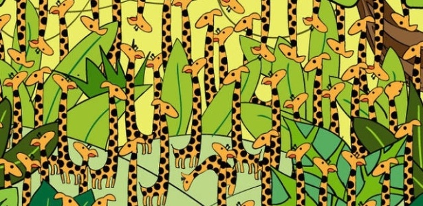 Site "Playbuzz" pergunta: onde está a cobra entre muitas girafas? - Reprodução