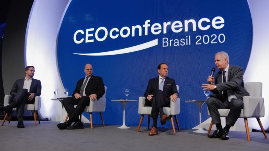 CEO Conference Brasil 2020, mediado pelo jornalista Augusto Nunes - Alan Teixeira/Divulgação
