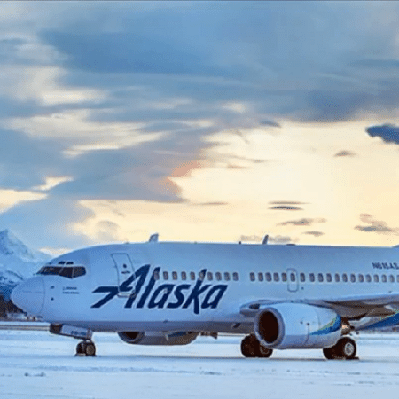 Boeing da Alaska Airline sofre danos após atropelar urso durante pouso - Reprodução/YouTube