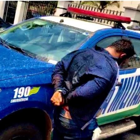 23.out.2021 - Suspeito foi preso e confessou o crime, segundo a PM - Divulgação/Polícia Militar de Goiás