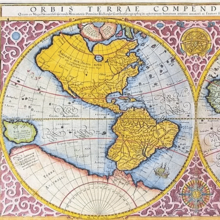 Mapa de Mercator do século 16 - Getty Images