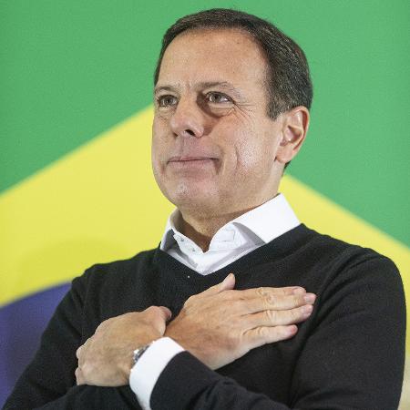 O ex-governador Joao Doria durante anúncio de sua desistência a pré-candidatura a presidente - Eduardo Knapp/Folhapress