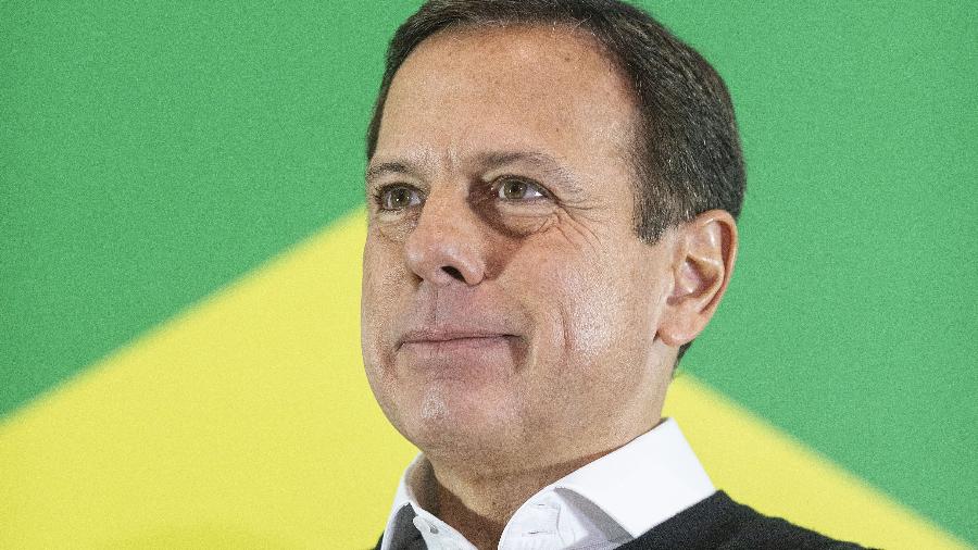 O ex-governador João Doria (PSDB) durante anúncio de sua desistência a pré-candidatura a presidente - 23.mai.2022 - Eduardo Knapp/Folhapress
