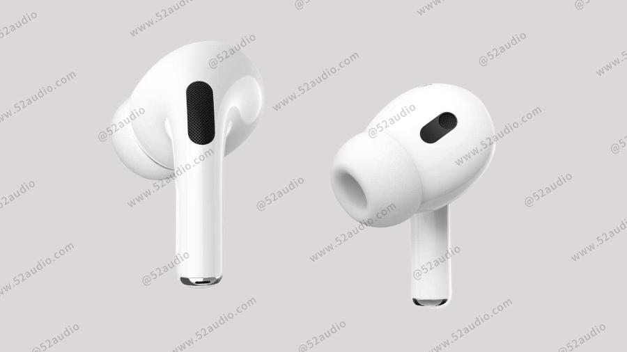AirPods Pro 2: imagem mostra possível design dos fones de ouvido da Apple - 52audio