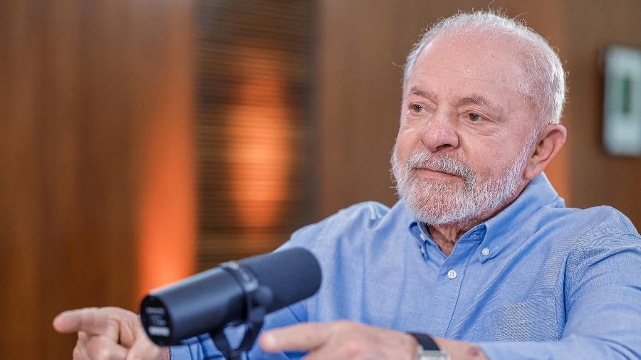 Presidente Lula (PT) durante transmissão de live semanal 