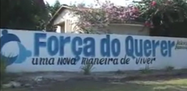 Fachada do centro terapêutico Força do Querer, na ilha de Mosqueiro, em Belém do Pará - Reprodução/Youtube