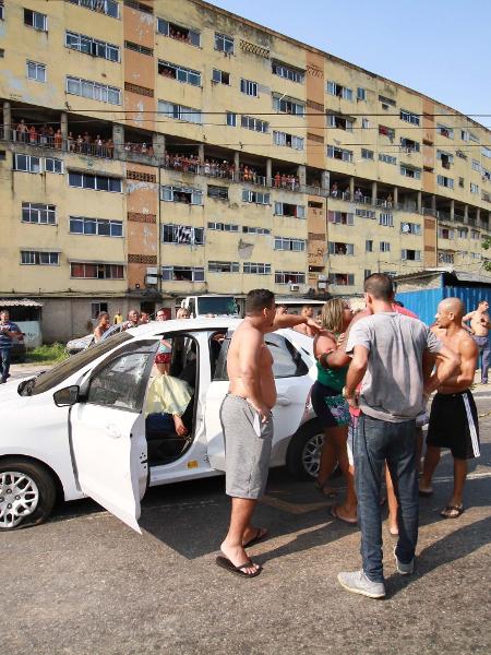 07.abr.2019 - Carro em que músico foi morto ao ser baleado por militares - 07.abr.2019 - Jose Lucena/Futura Press/Estadão Conteúdo