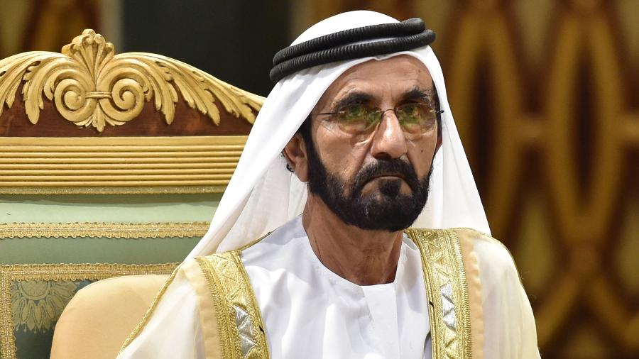 10.dez.2019 - Mohammed bin Rashid Al-Maktoum, emir de Dubai, é acusado de ordenar o sequestro de duas de suas filhas e de realizar uma campanha de intimidação contra uma de suas esposas, a princesa Haya da Jordânia - Fayez Nureldine/AFP