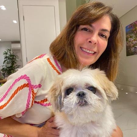 Maria Helena Querido é tutora do shih tzu Troy, de 14 anos. Ela entrou com ação para deduzir gastos com saúde do cão do IR - Arquivo Pessoal